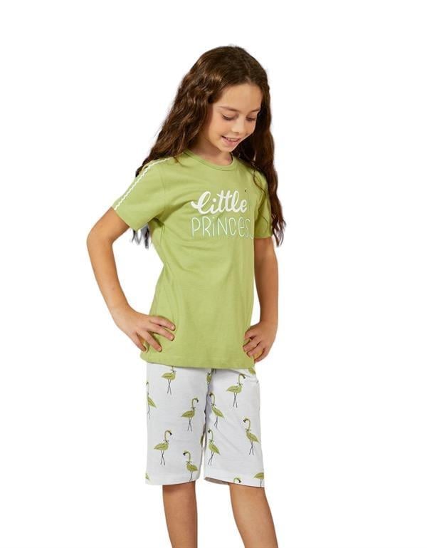 WeWeus Yeşil Kız Çocuk Pijama Takımı 822