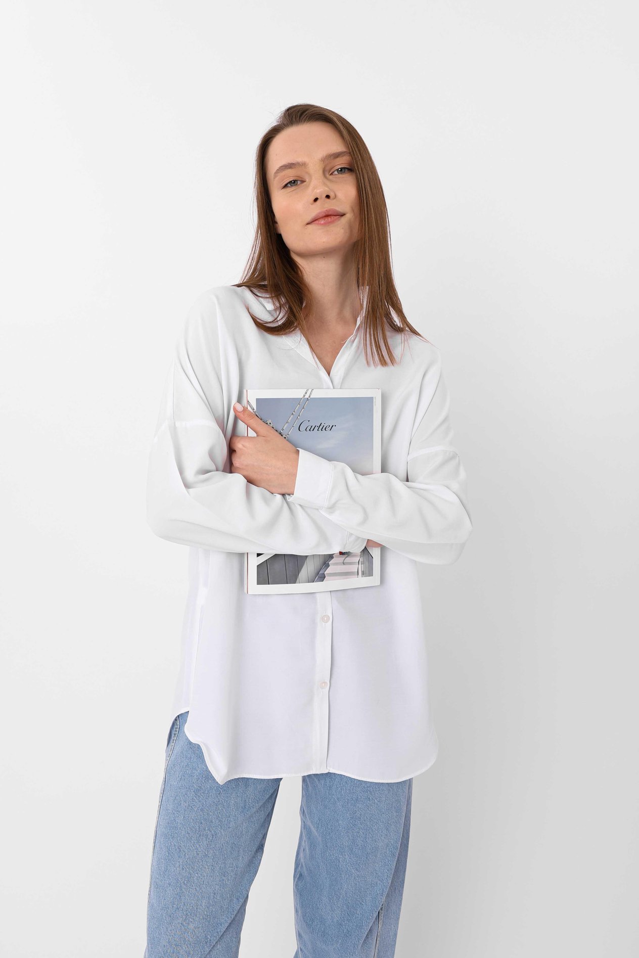 Basic Poplin Gömlek Beyaz