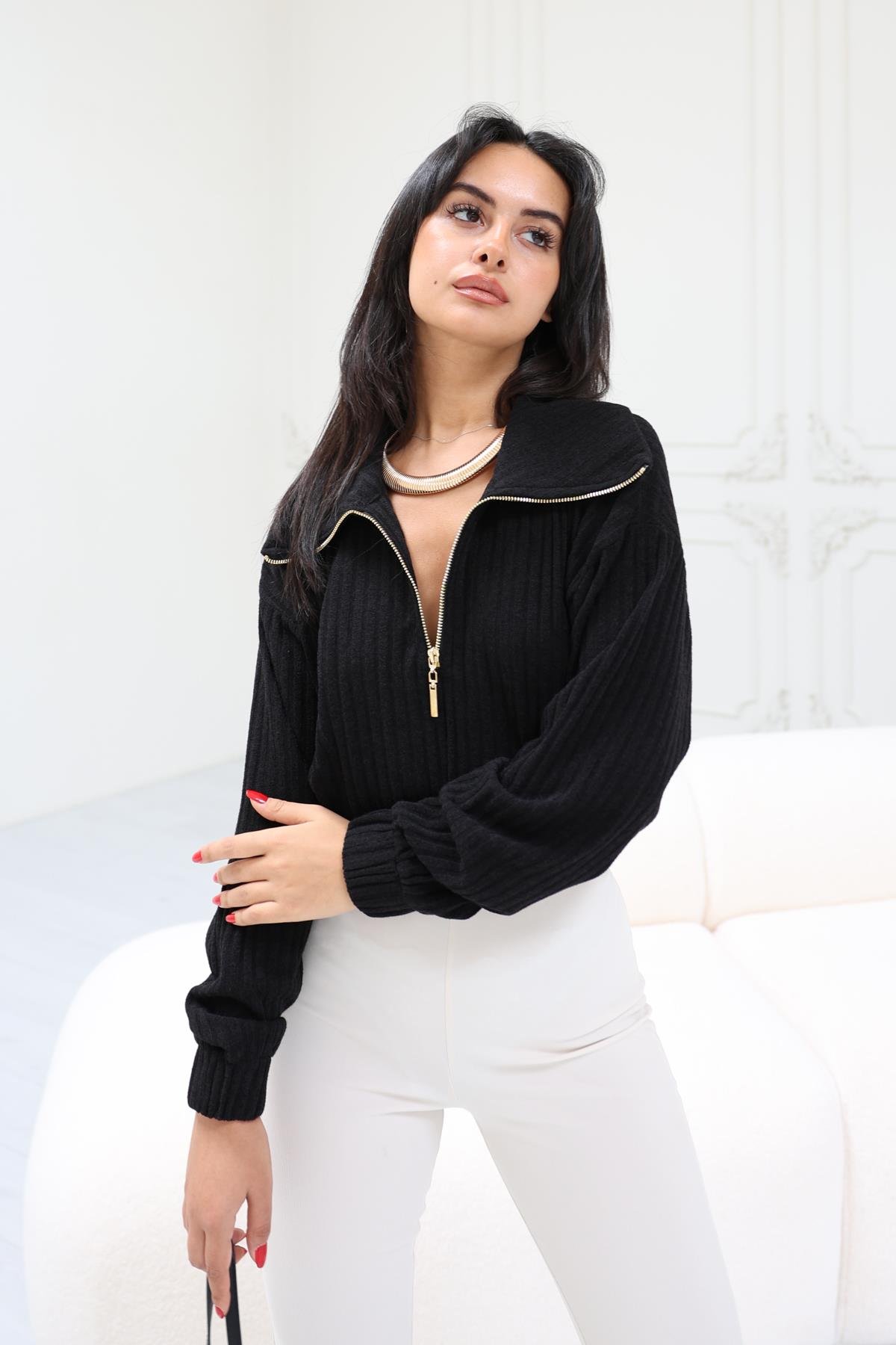 BLUZ - SİYAH