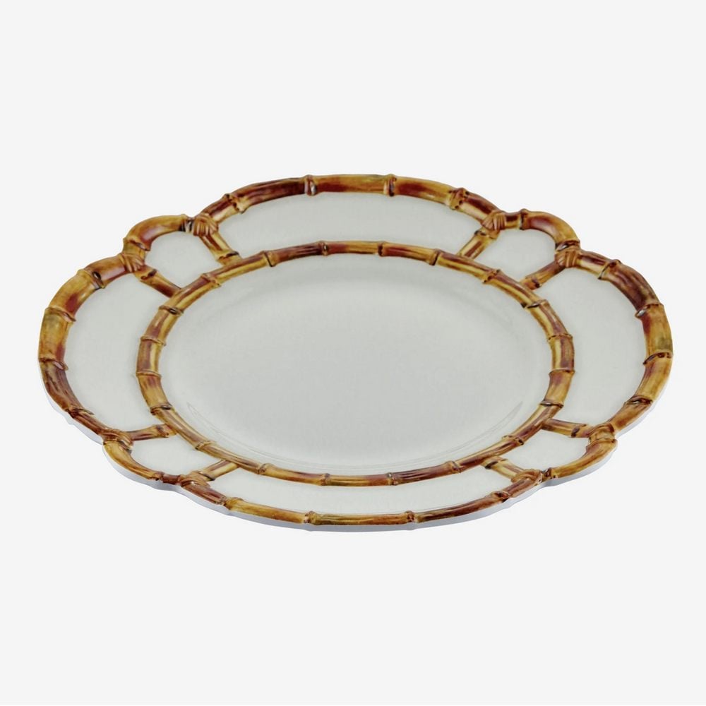 BAMBOO WHITE PLATE 28 CM