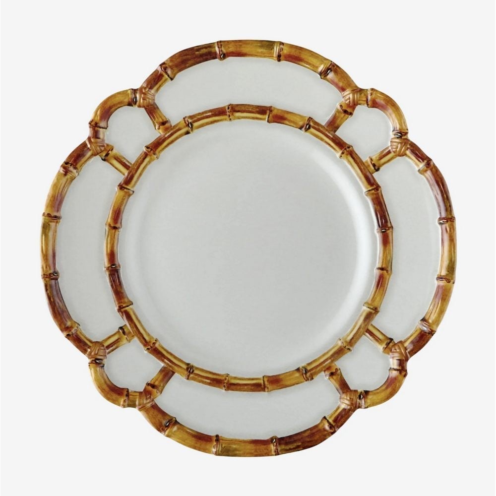 BAMBOO WHITE PLATE 28 CM