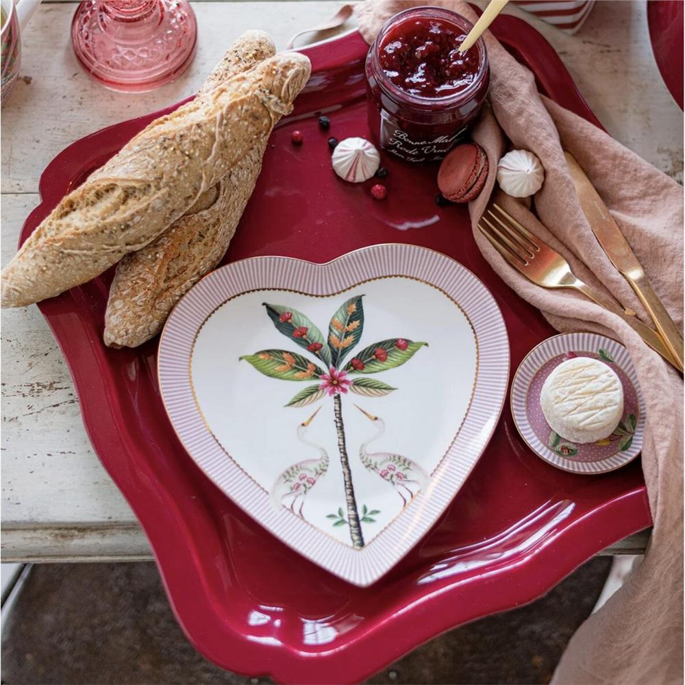 LA MAJORELLE PEMBE ÇAY TABAĞI 9 CM