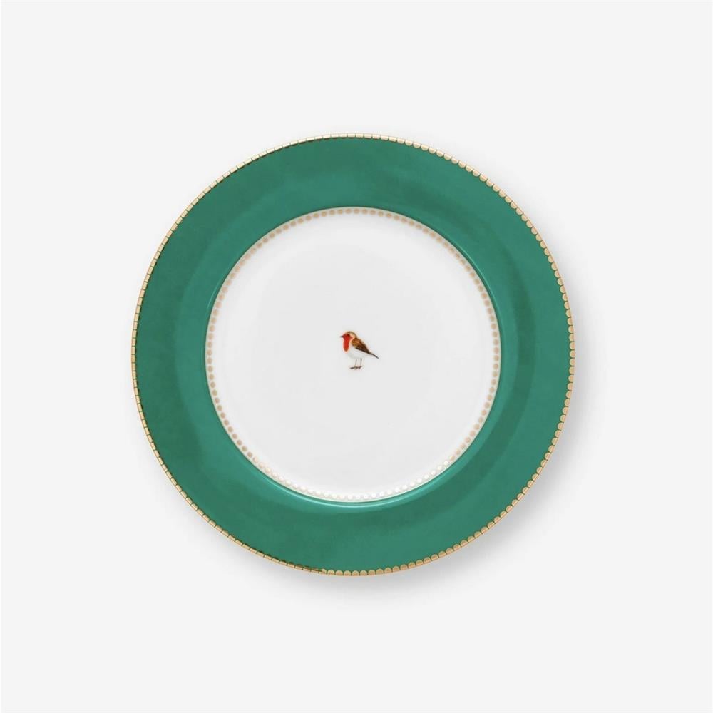 LOVE BIRDS YEŞİL TABAK 21 CM