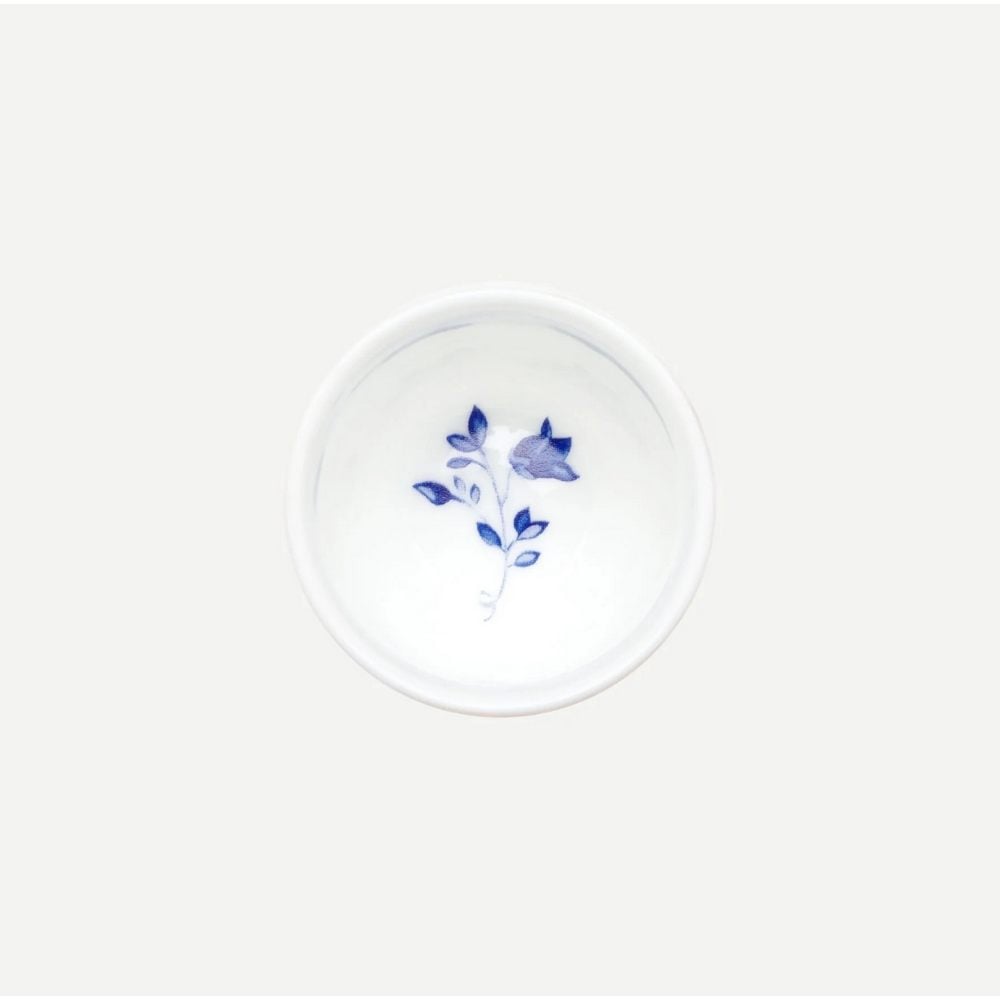 ROYAL WHITE MAVİ BEYAZ PORSELEN YUMURTALIK