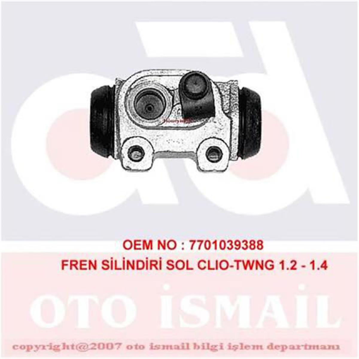Fren Silindiri Sol Clio 1.1-1.2-1.4 91-98 -Twng 1.2-1.4 96 20.64Mm