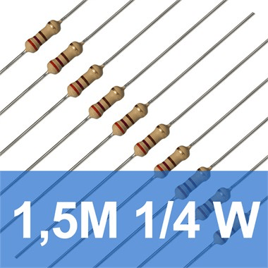 1.5M 1/4W Direnç (10 Adet)