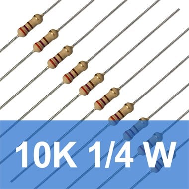 10K 1/4W Direnç (10 Adet)