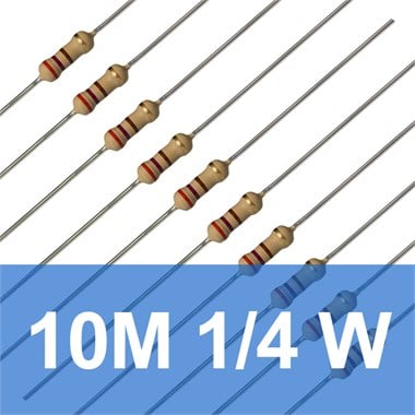10M 1/4W Direnç (10 Adet)
