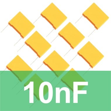 10nF Polyester Kondansatör (10 Adet) Film Kapasitör