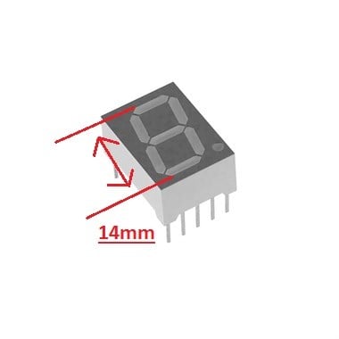 14mm 2'li 7 Segment Display (Anot)