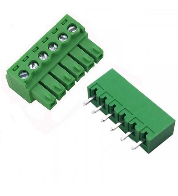 6 Pin 3.81mm 180 Derece Takım Klemens 