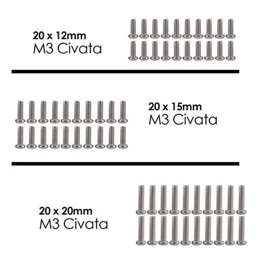 M3 Civata ve Somun Seti YSB (10 Parça 240 Adet)
