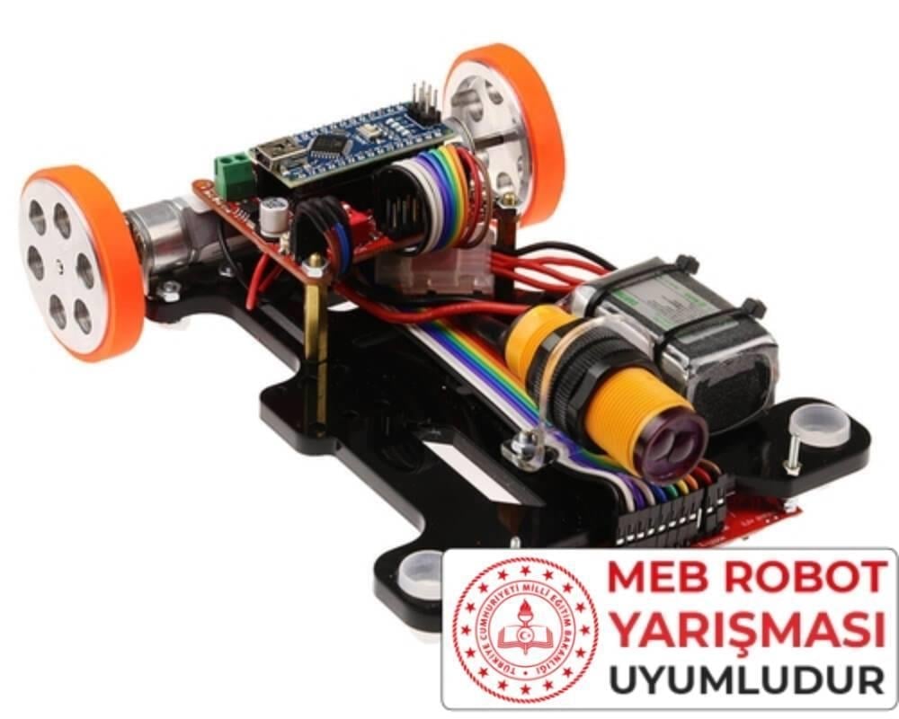 Maraton Hızlı Çizgi İzleyen Robot Kiti montajlı