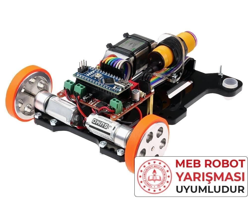 Maraton Hızlı Çizgi İzleyen Robot Kiti montajlı