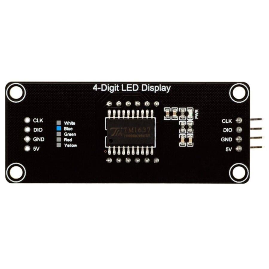 TM1637 4 Digit LED Display Modülü - Mavi