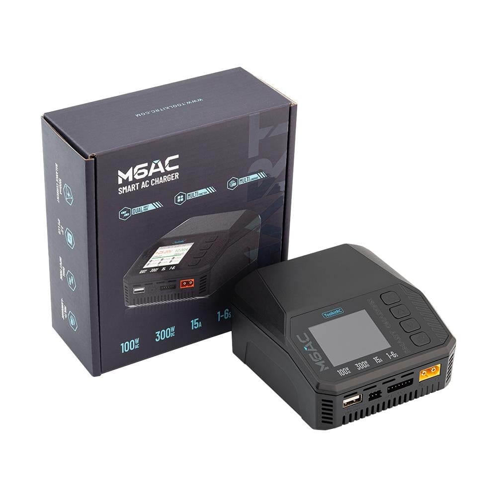 ToolkitRC M6AC LiPo Şarj Cihazı 300W LiHV LiFe Li-