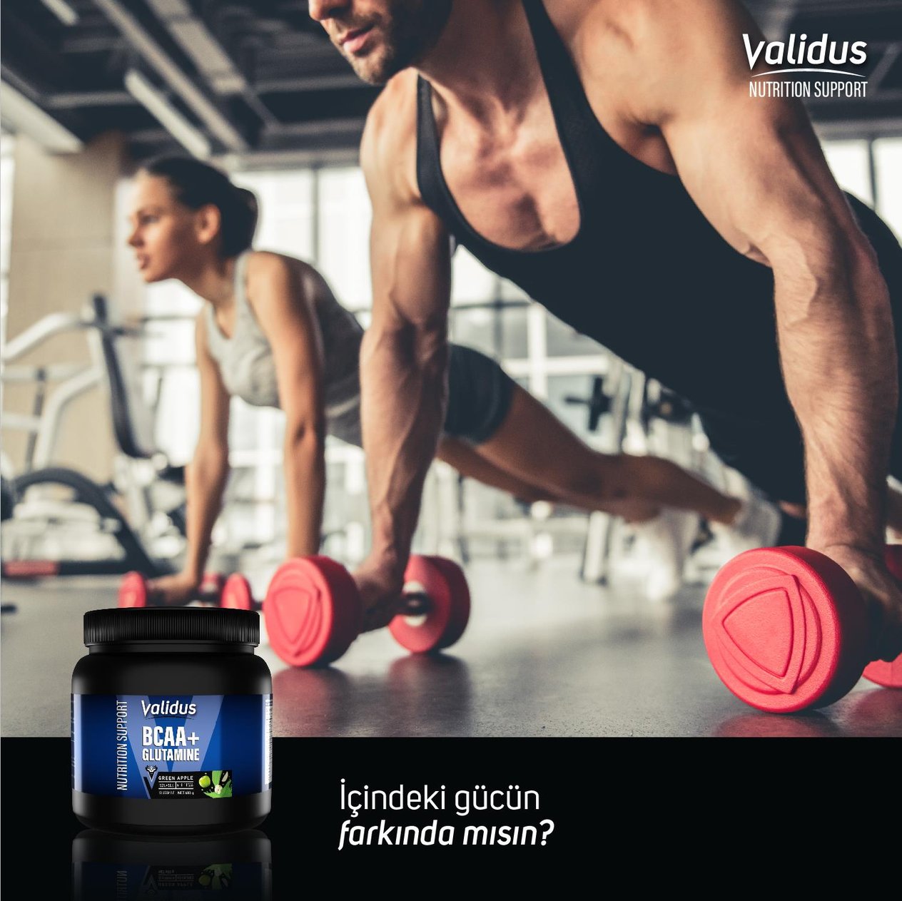Bcaa + Glutamine 600 Gr Yeşil Elma Aromalı