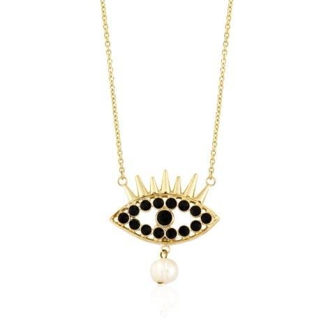 All Eyes On You Pearl Chain Kolye