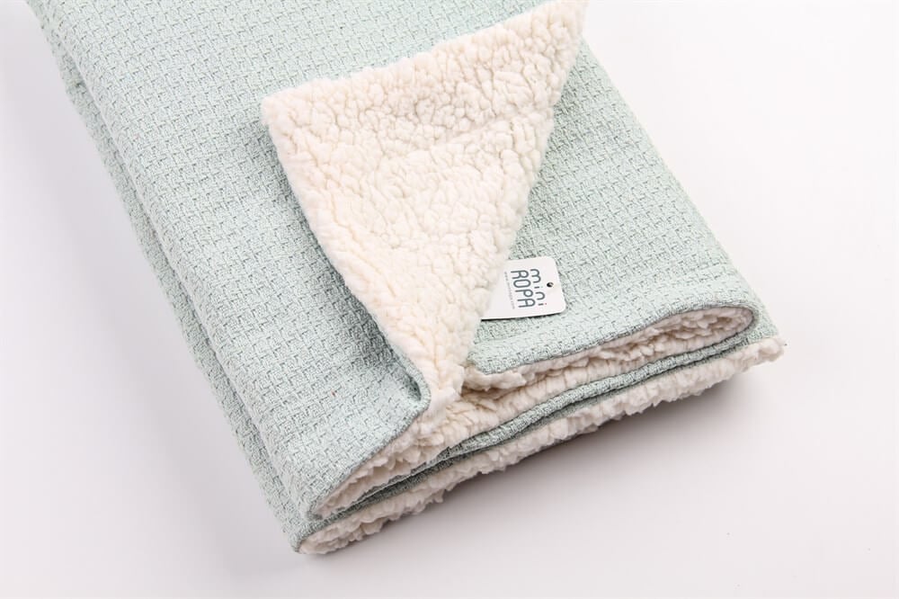 Pike Mint Bebek Bataniyesi İçi Welsoft Peluş Bebek Battaniyesi