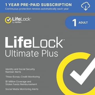 Norton LifeLock Ultimate Plus 2025 | 1 Person | 1 Year | USA