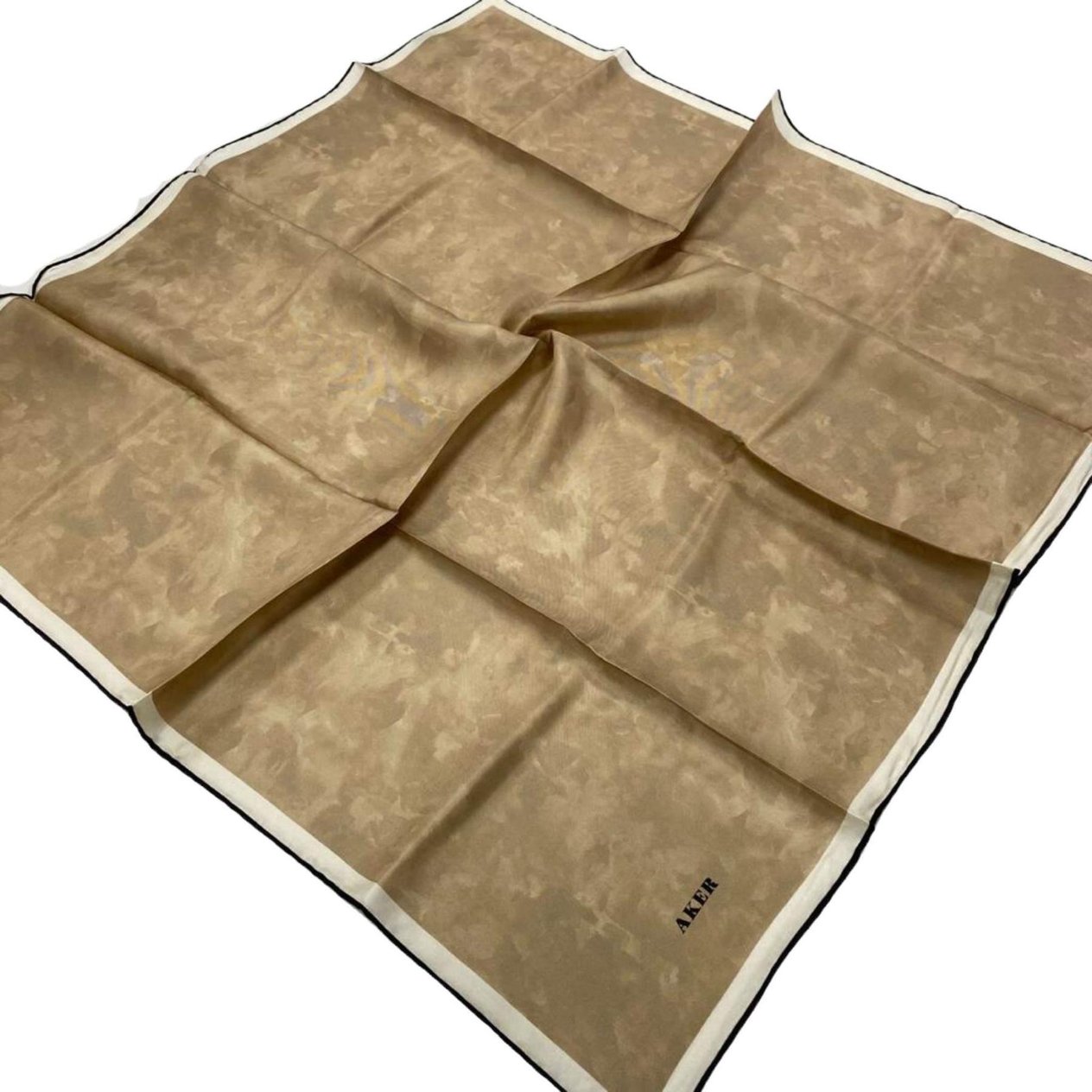 Aker Dore Cloud Patterned Twill Silk Scarf 7208713-913