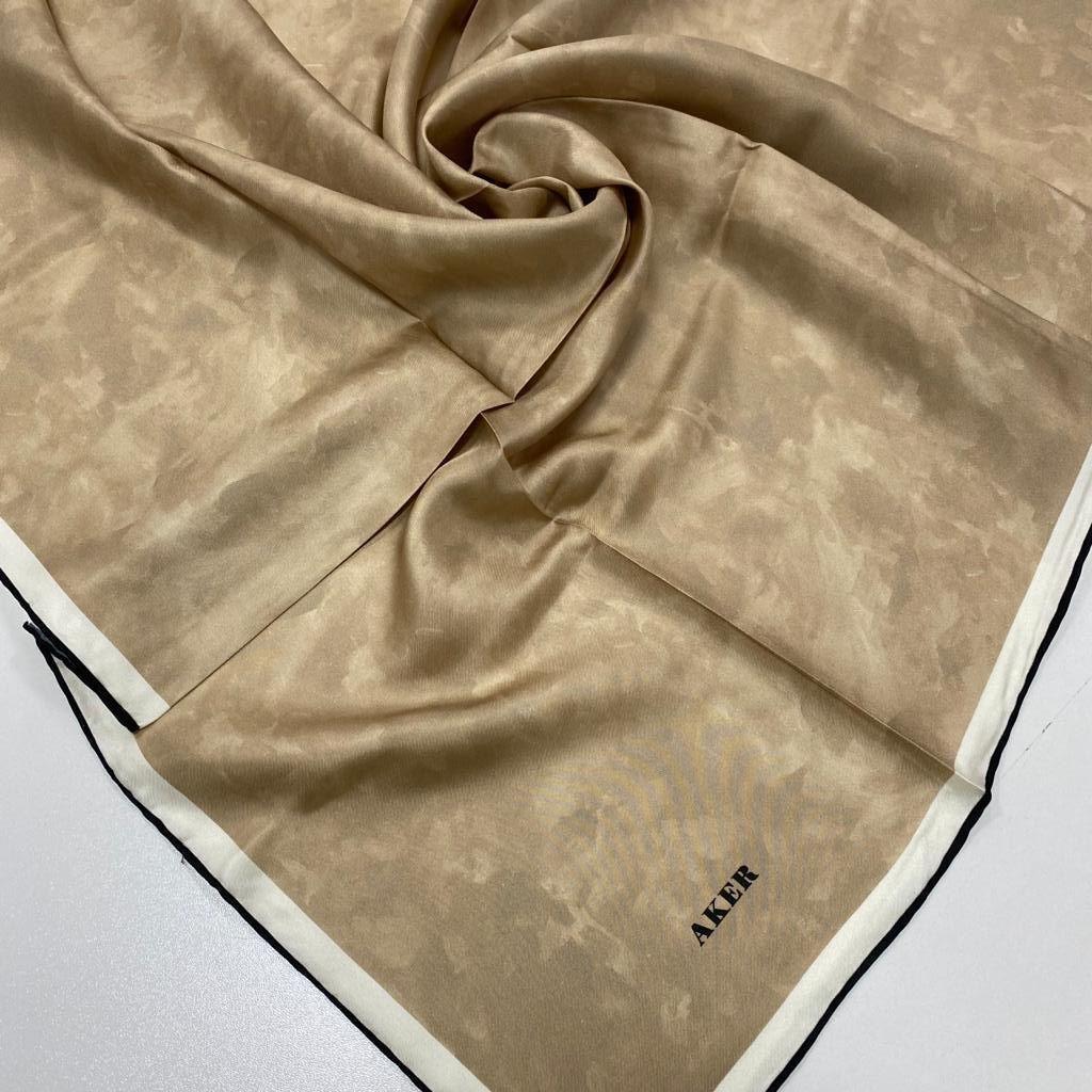 Aker Dore Cloud Patterned Twill Silk Scarf 7208713-913