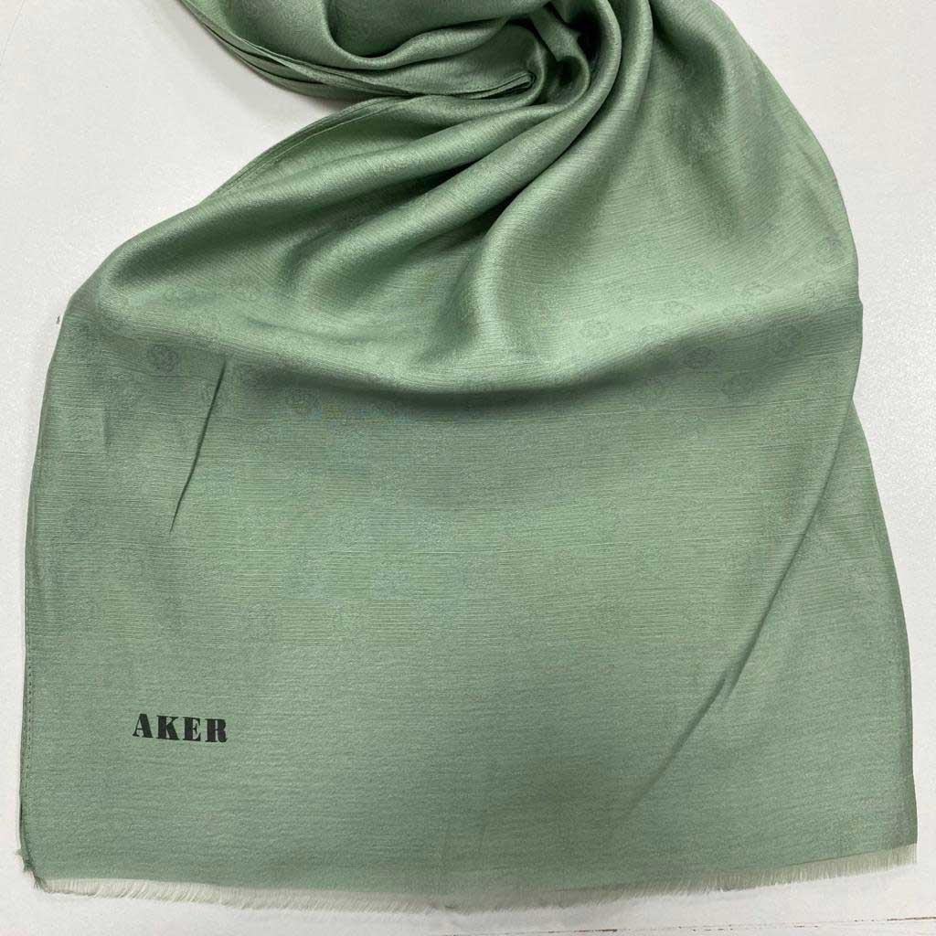 Aker Soft Yeşil Monogram Desenli Modal Şal 1080400-352