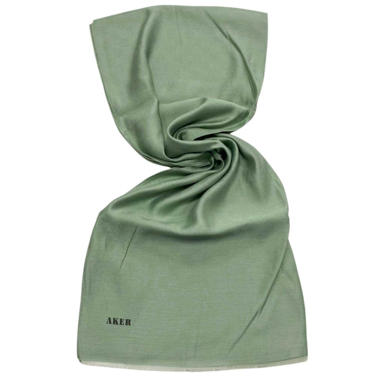 Aker Soft Yeşil Monogram Desenli Modal Şal 1080400-352