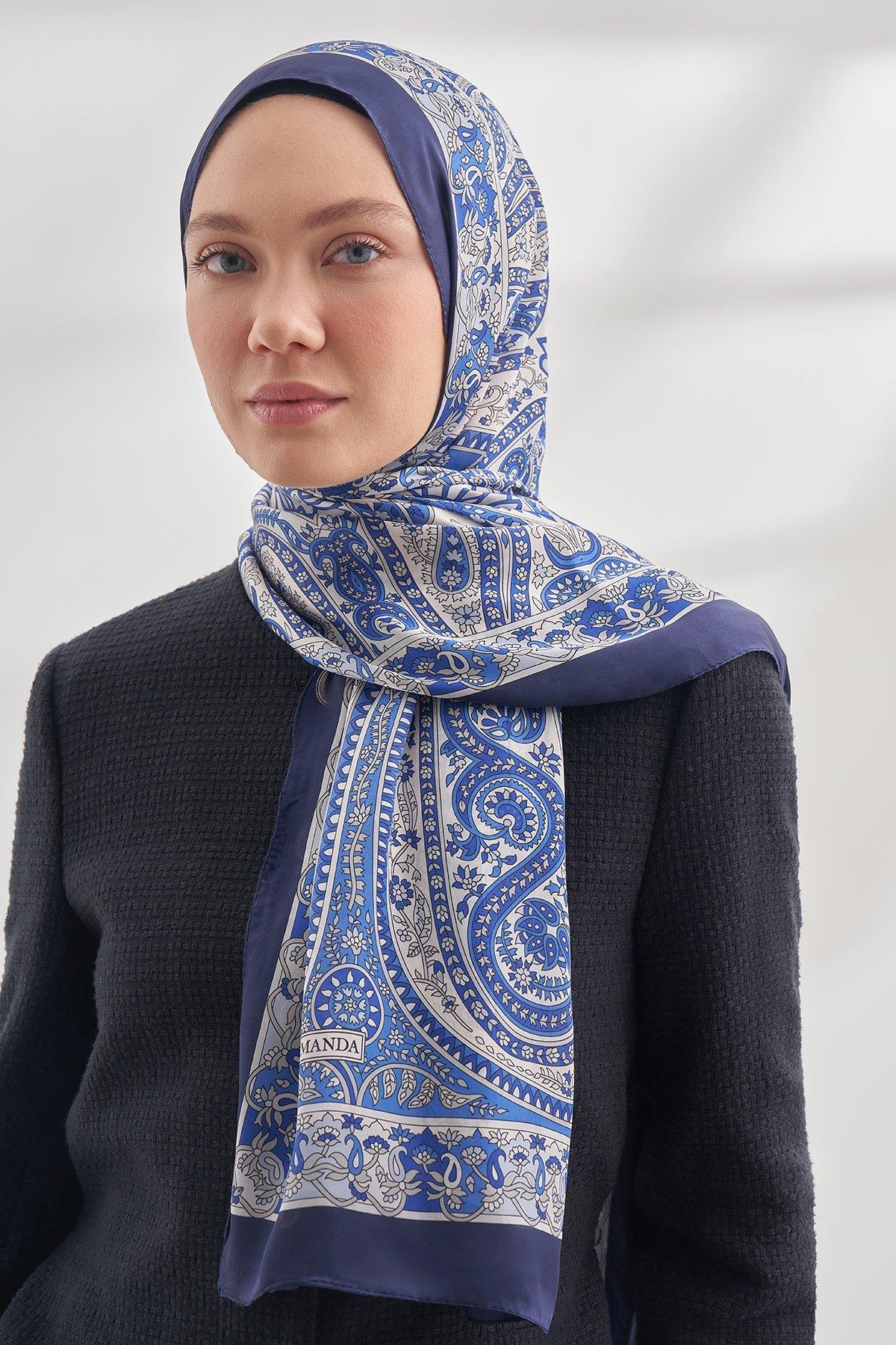 ARMANDA ETHNIC VUAL PASHMINA DESEN ŞAL - SAKS - 6035-191