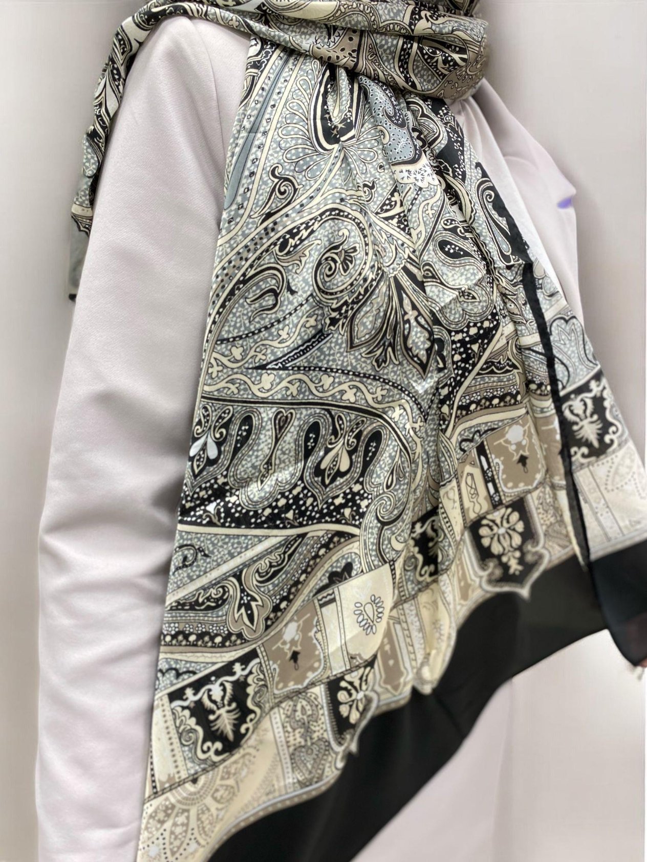 ARMANDA ETHNIC VUAL ŞAL - SİYAH - 4456-04