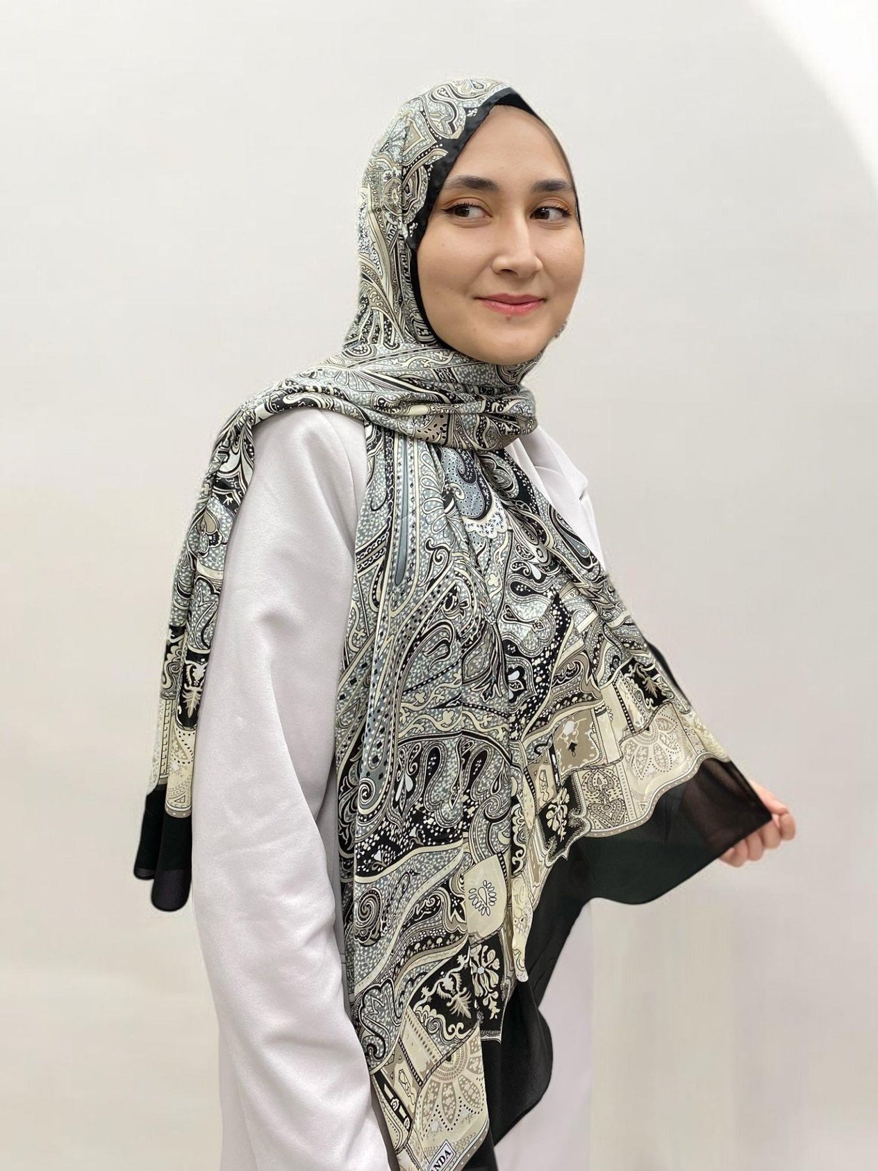 ARMANDA ETHNIC VUAL ŞAL - SİYAH - 4456-04