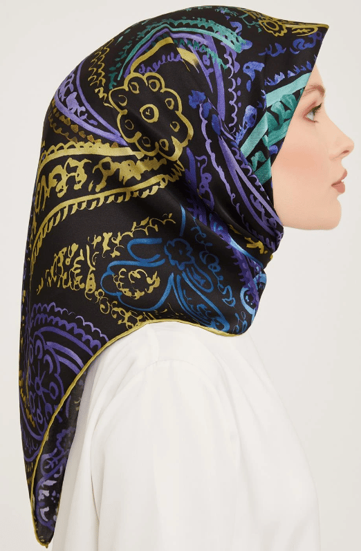 Armine Nostalji Sura İpek 9037-52 Siyah Mor