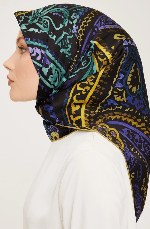 Armine Nostalji Sura İpek 9037-52 Siyah Mor