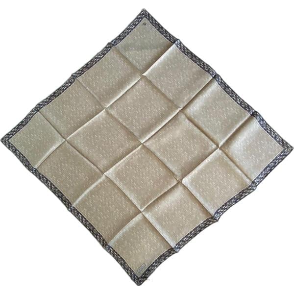 Armine Twill Silk Scarf 9230-05 Cream Mixed Pattern