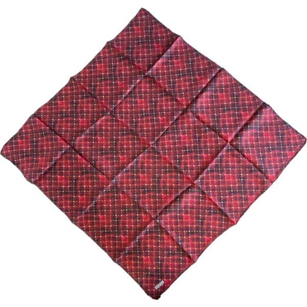 Armine Twill Silk Scarf 9259-80 Red Mixed Pattern