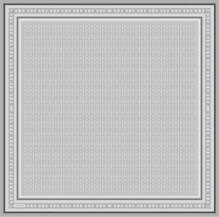 Armine Tivil İpek Eşarp 9301-37 Gri Karışık Desen 