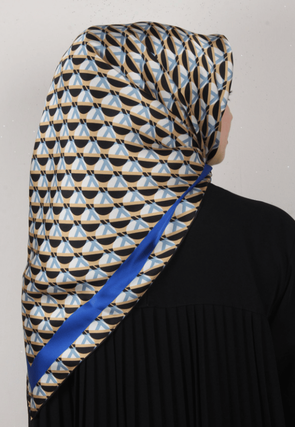 Armine Tivil İpek Eşarp IST8903-37 Geometrik Desen