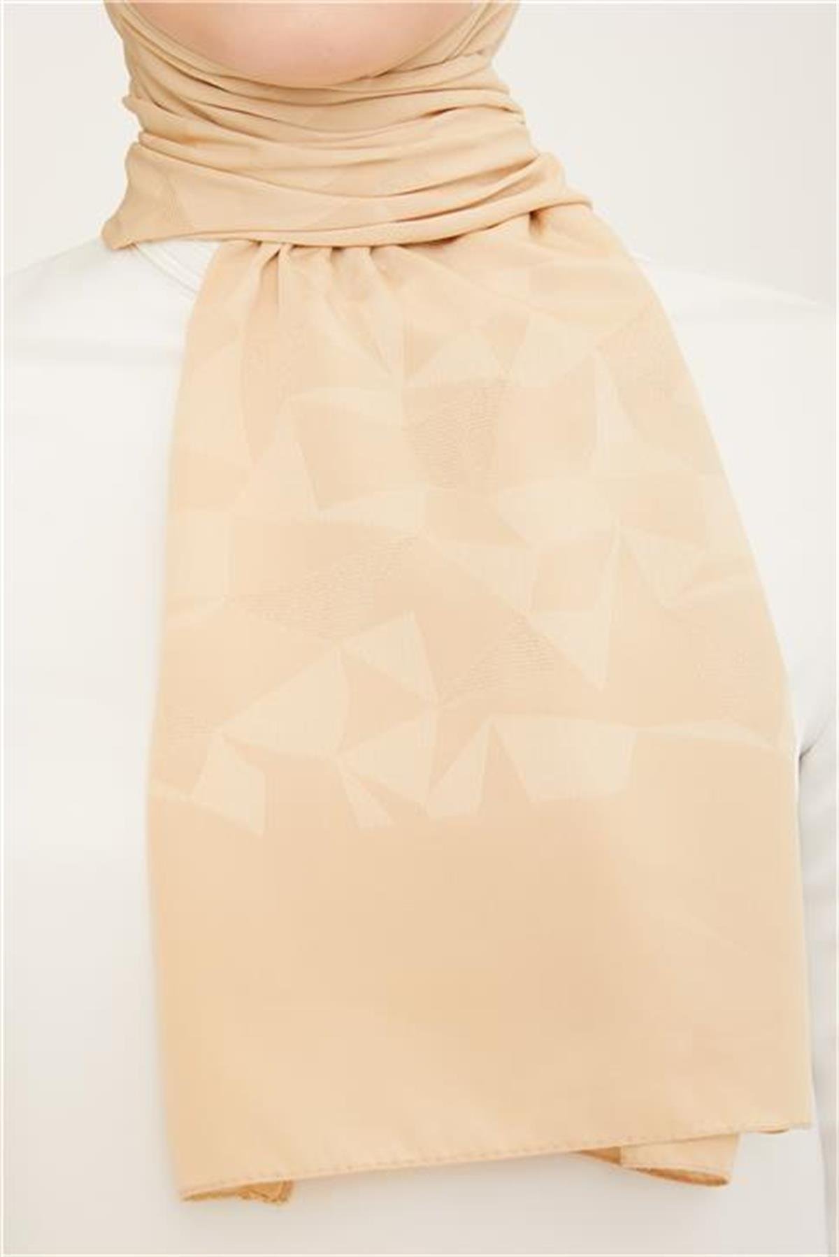Armine Trend J.Capri Bej Desenli Şal 7-322