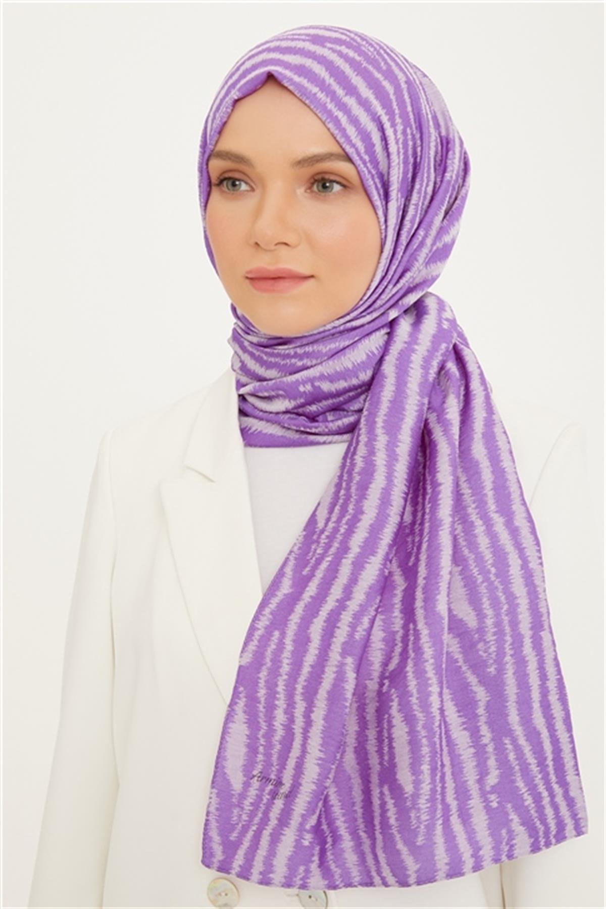 Armine Trend Mor Pure Lina Şal 14-21210