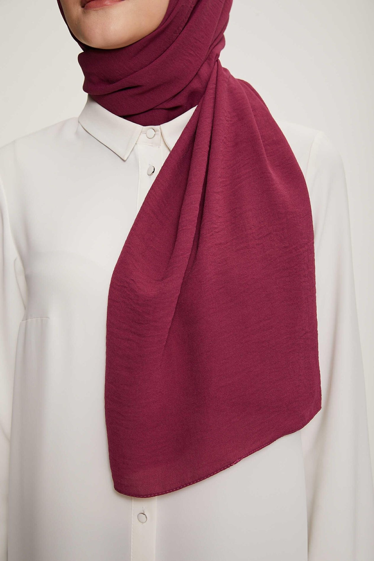 Armine Trend Mor Tek Renk Cazz Şal 4034