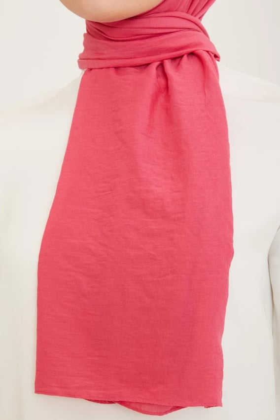 Armine Trend Naturel Soft Şal 23 Pembe Düz Renk