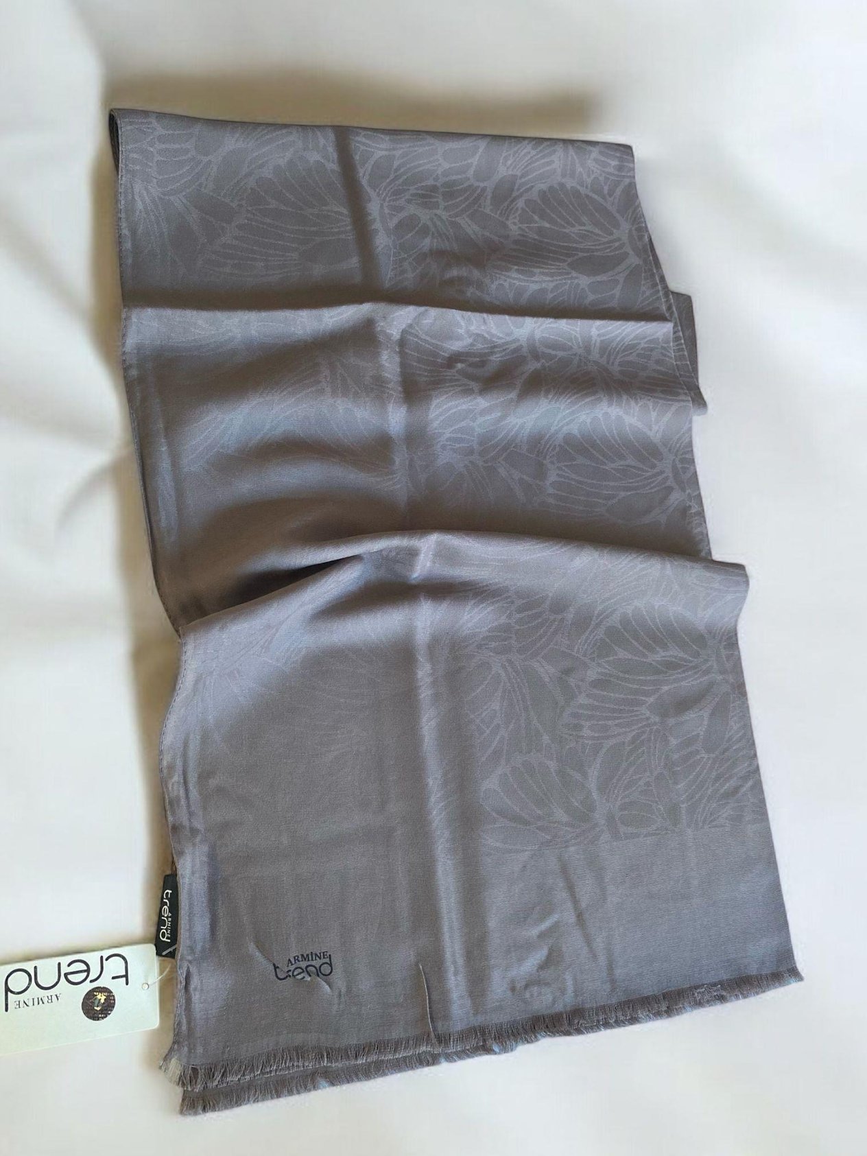Armine Trend Pera Şal 3-4862 Koyu Vizon
