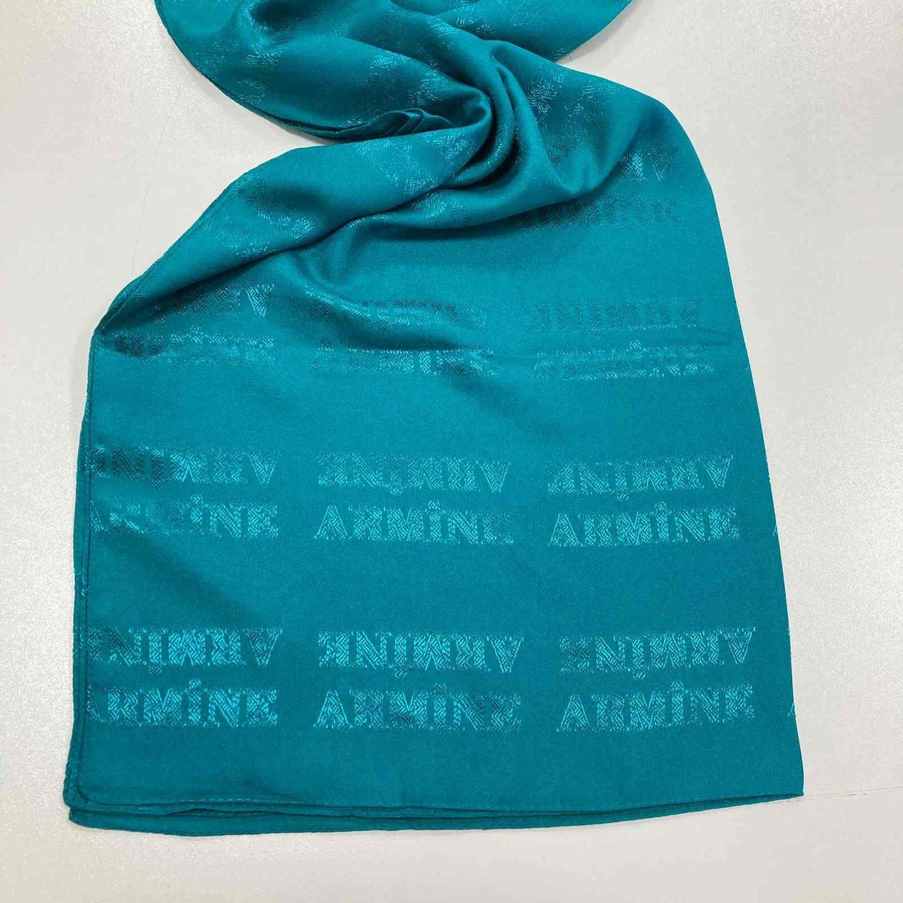 Armine Trend Turkuaz A Logo Şal 3-21207