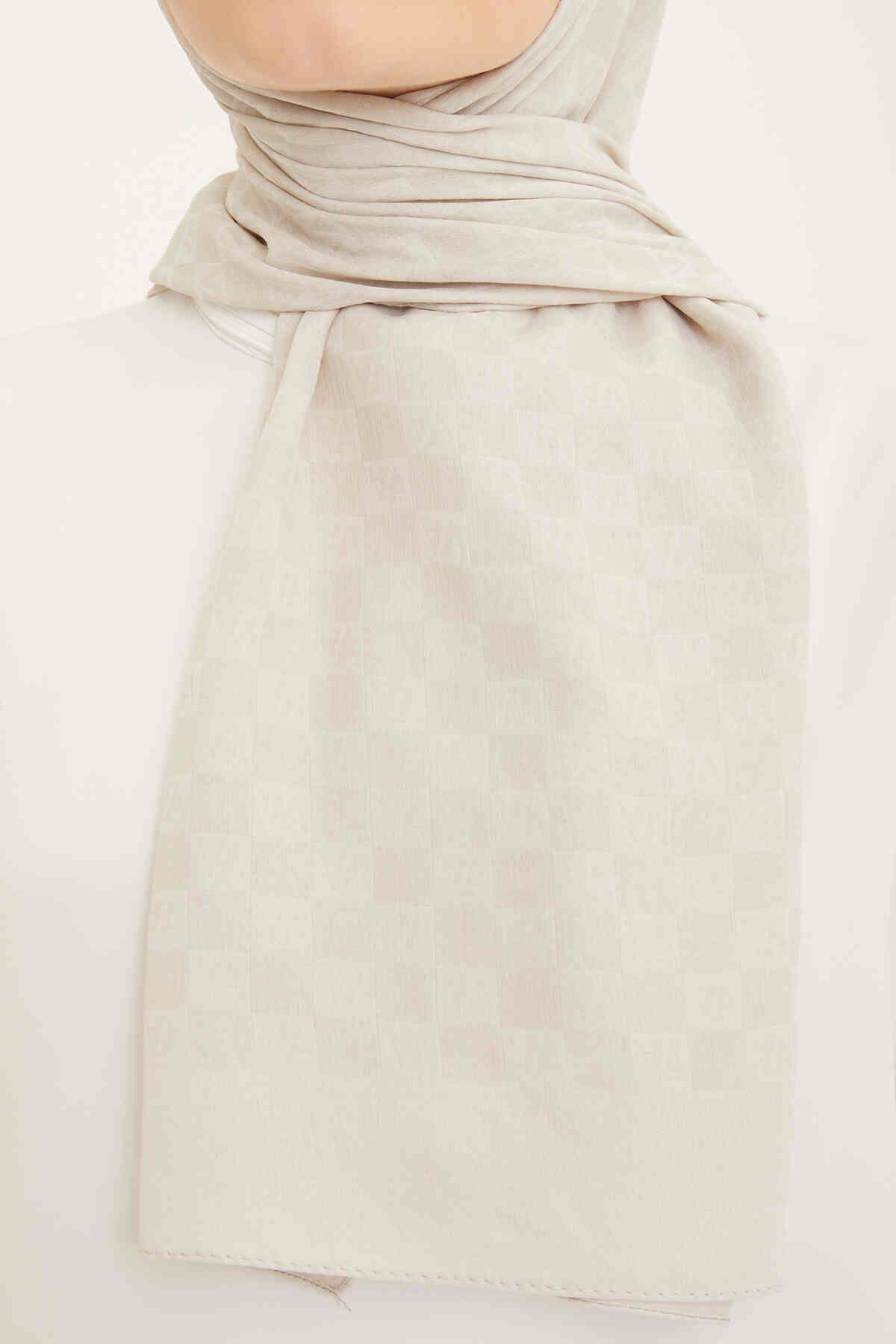 Armine Trend Ultra Lıght A Logo Kemik Rengi Şal 18-23004