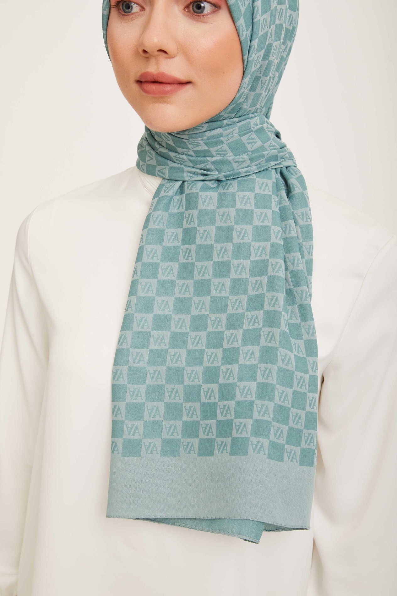Armine Trend Ultra Lıght A Logo Mint Yeşili Şal 18-23044