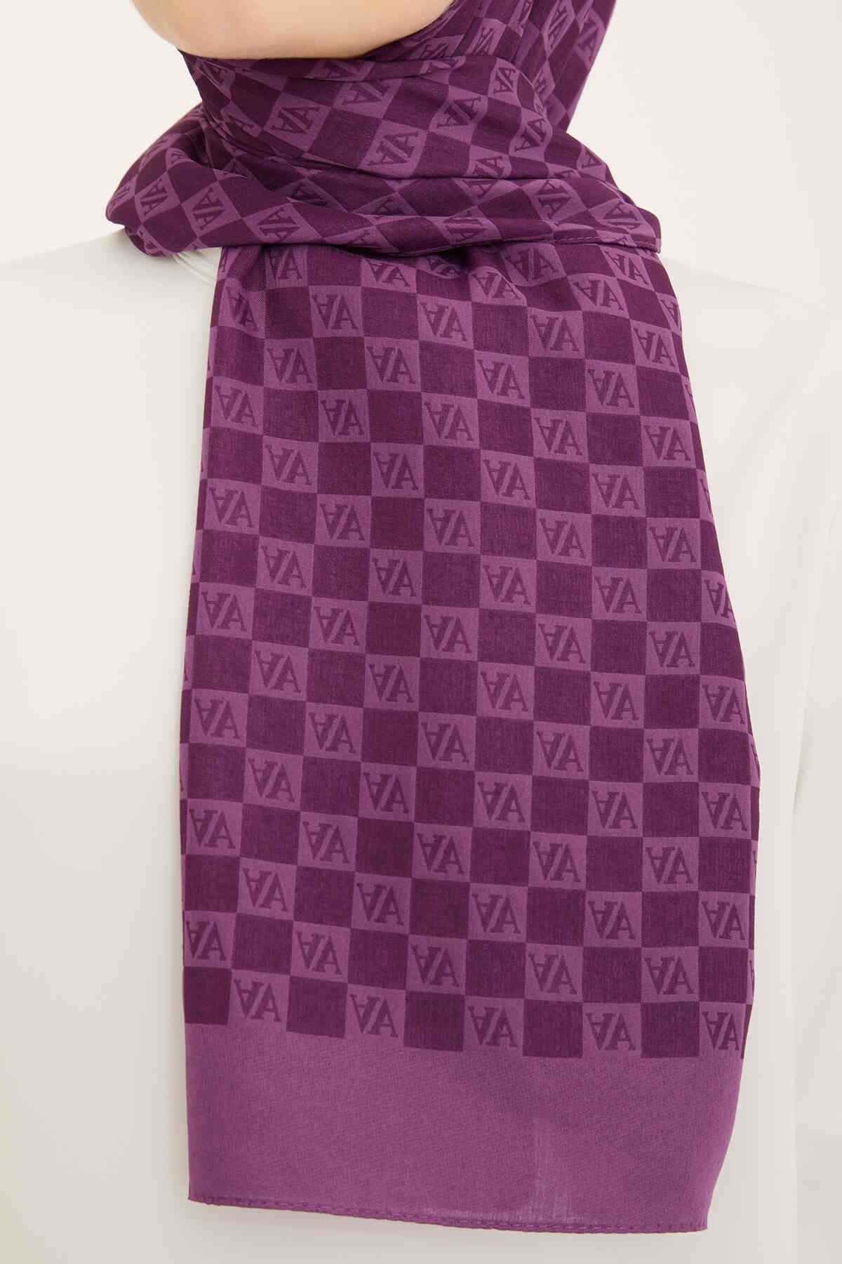 Armine Trend Ultra Lıght A Logo Patlıcan Moru Şal 18-21086
