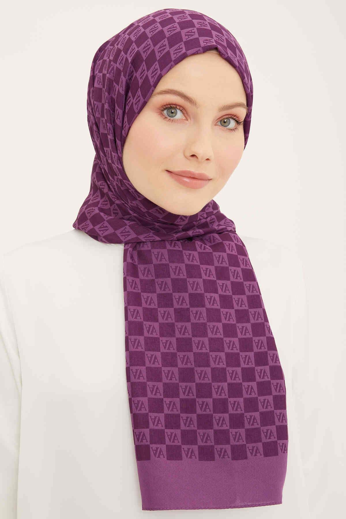 Armine Trend Ultra Lıght A Logo Patlıcan Moru Şal 18-21086