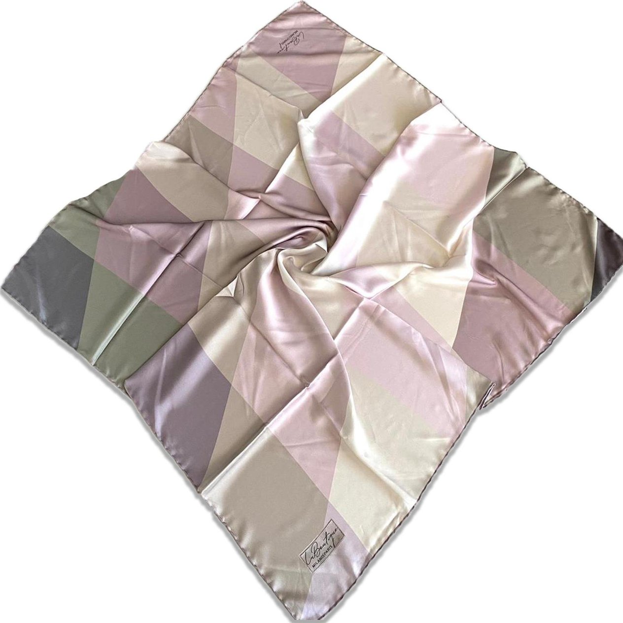 Defolu Polyester La Boutique Vizon Karma Desen Eşarp 1848-05  34546