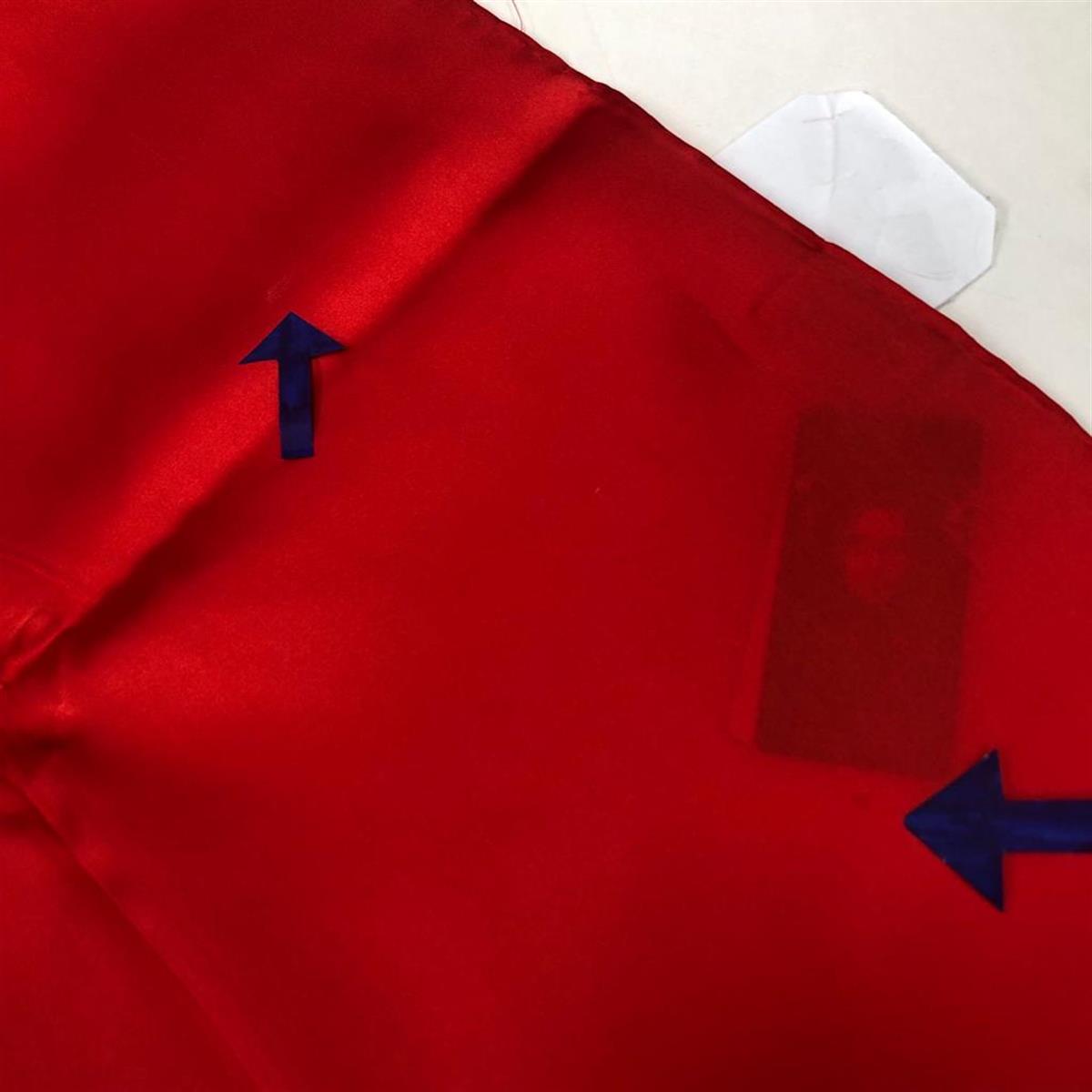 La Boutique Defolu Kırmızı Sura İpek Eşarp 23297