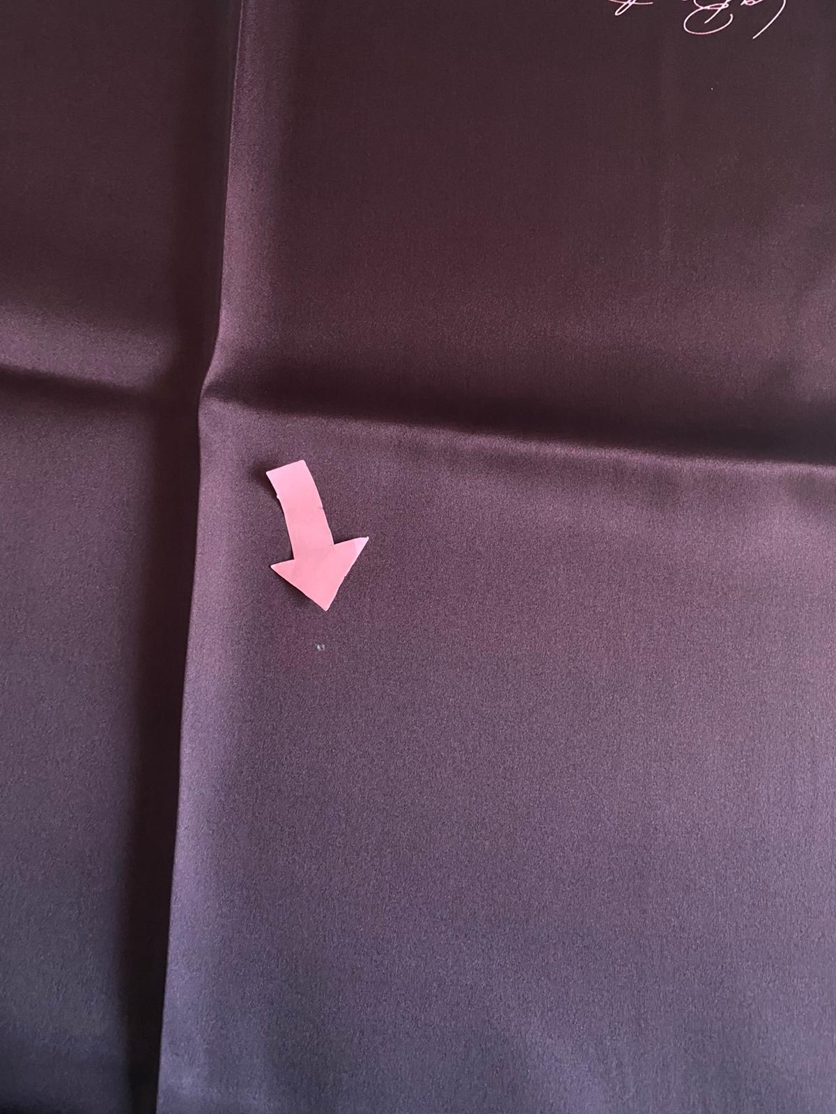 La Boutique Defolu Sura İpek Eşarp 48837 Bordo-Siyah Degrade Desen